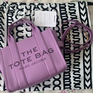 Marc Jacobs The Tote bag mini leather in Regal Orchid.  Brand new with tags.